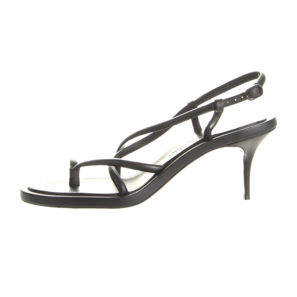 ALEXANDER MCQUEEN Leather Slingback Sandals 9 | IT 39